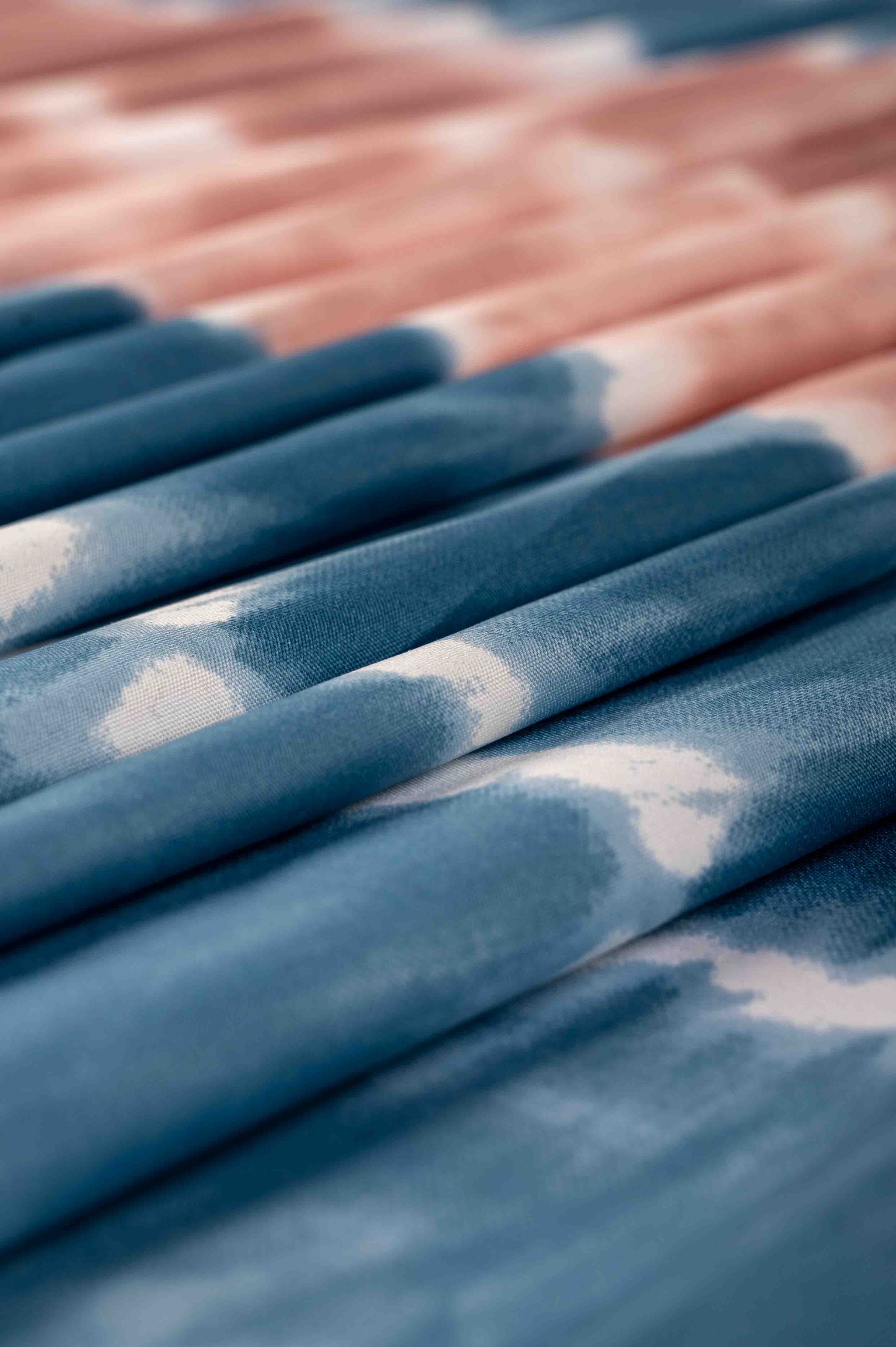 Tie - Dye Big width Crepe Fabric