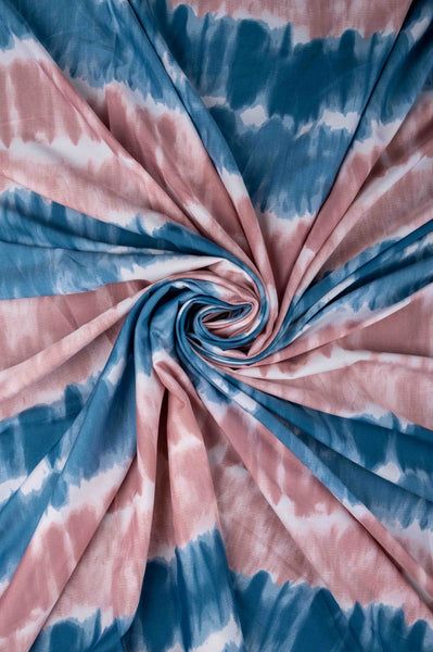 Tie -Dye Big width Crepe Fabric