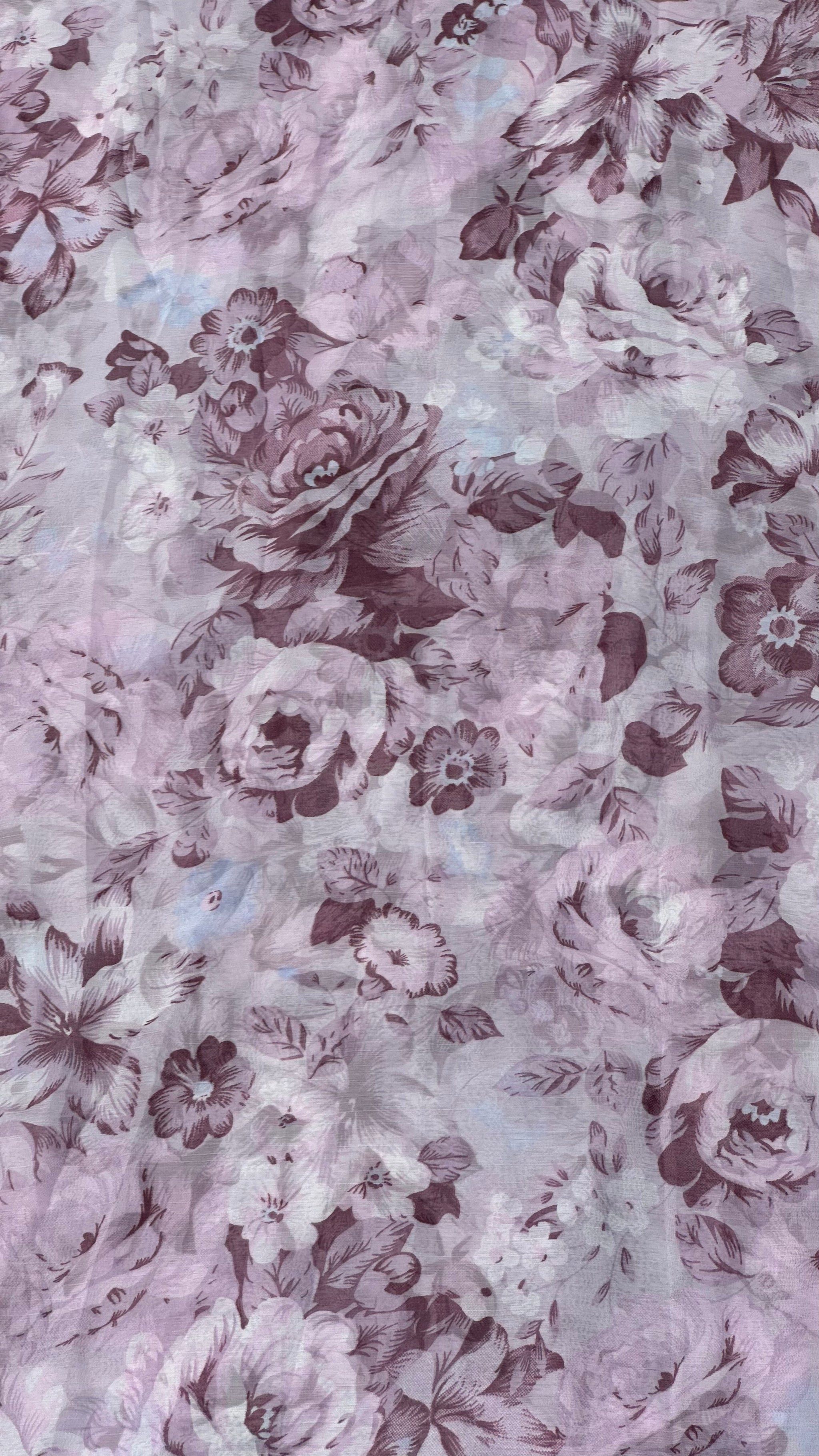 Multi Colour Floral  Big Width Chiffon Fabric