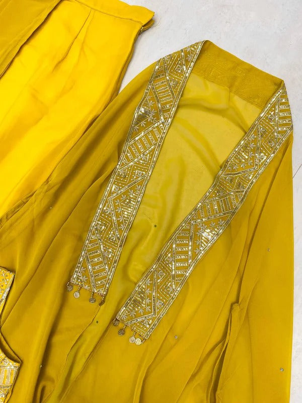 Lightweight Olive Green Saree with Silver Thread Embroidery
