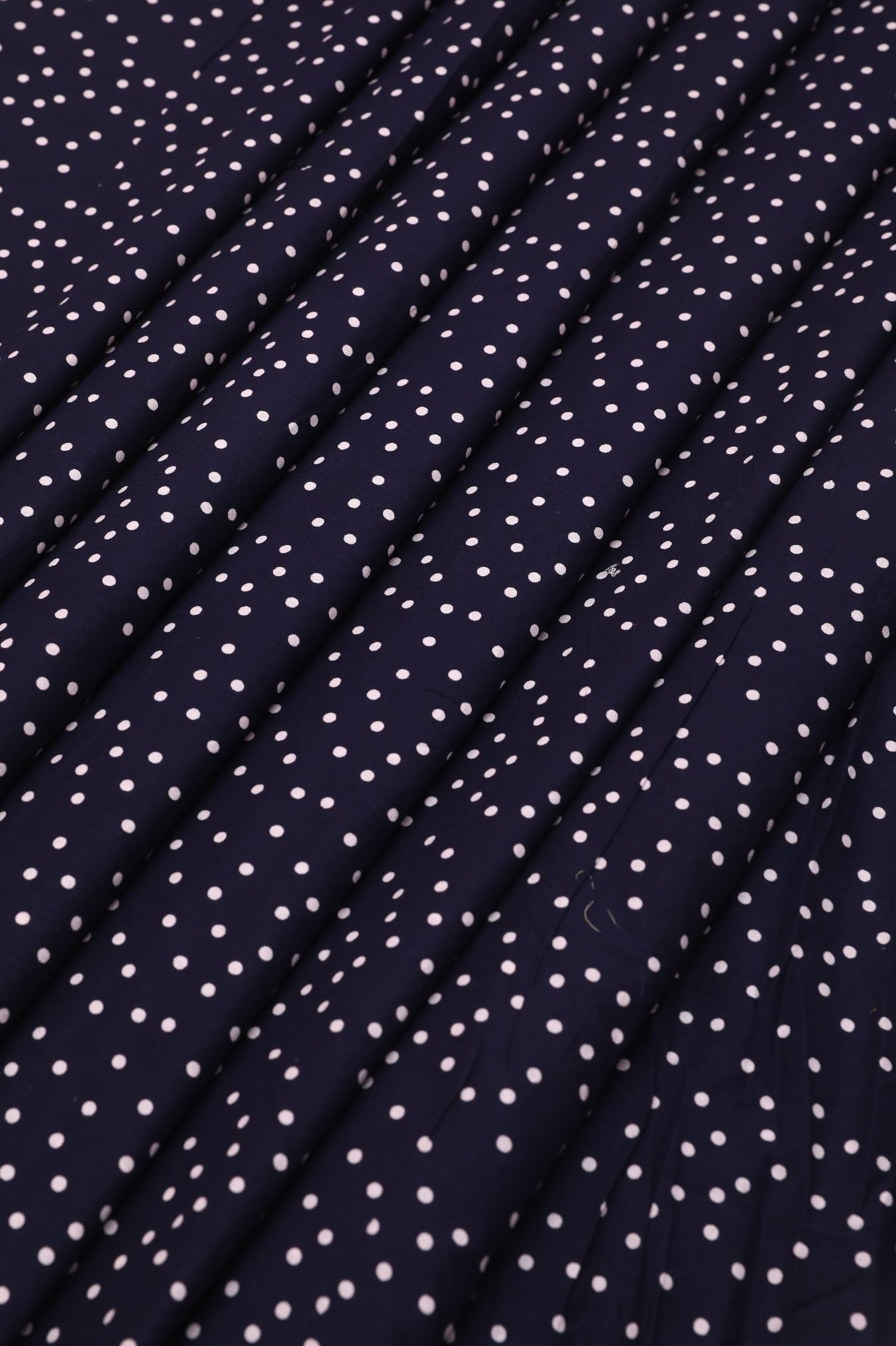 Black and White Tiny Polka dots Cotton Fabric
