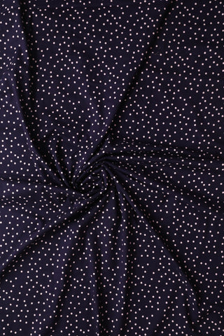 Black and White Tiny Polka dots Cotton Fabric