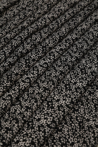 Black and White  Floral Big Width Georgette Fabric